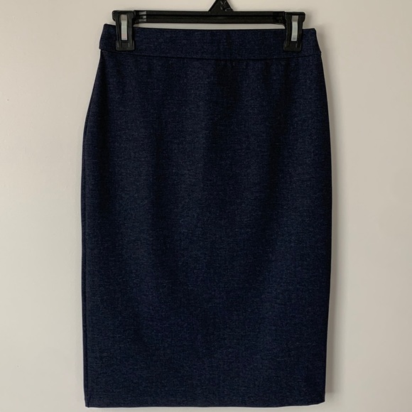 Navy Halogen Pencil Skirt - Picture 1 of 3